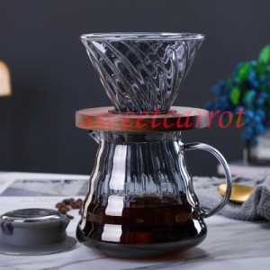 コーヒードリッパー ドリッパー コーヒーサーバードリッパーセット 耐熱ガラス 1-2/2-4人分 300/600ml