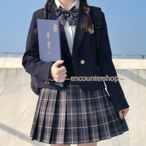 女子高生 制服 リボン ブレザー スカート チェック セット JK 学生 スクール コスプレ ファッション レディース 女子高生