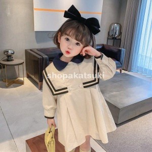 韓国子供服 ワンピース 子供 子供服 女の子 長袖 80 90 100 110 120 130 140cm 秋 春 上品  入園式 入学式 発表会 七五三 結婚式