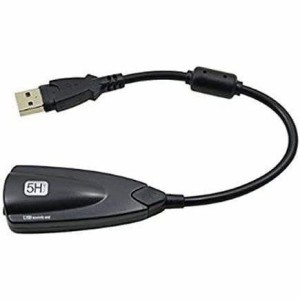 USB オーディオ 変換アダプター 外付け サウンドカード USB 3.5mm ミニ ジャック ヘッドホン USBマイク端子 PC Skype 会議用 得トクセー