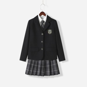 スクールブレザー 入学式 女子高生  制服 学生服 トップス ジャケット JK制服 コスチューム フォーマル 学生制高校の通学 子供服 発表会