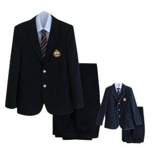 男子高生 男の子スーツ 上下セット 卒業式 入学式 ブレザー スクール制服 スーツジャケット 5点セット 長袖 男子高校生 制服 学生服 フォ