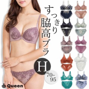 大きいサイズ ブラジャー ショーツセット レディース 下着 H70 H75 H80 H85 H90 H95 脇高ブラ ぽっちゃり 大きめアンダー