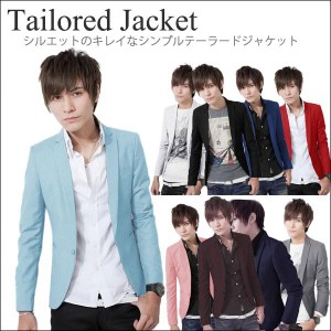 テーラードジャケット メンズ テーラード ジャケット ブレザー スーツ 無地 長袖 ビジネス 紳士用 アウター jacket 細身