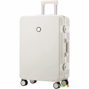 スーツケース シンプル キャリーケース アルミフレーム式 おしゃれ 大容量 耐衝撃 軽量 静音 TSAロック 乾濡れ分離 機内持ち込み