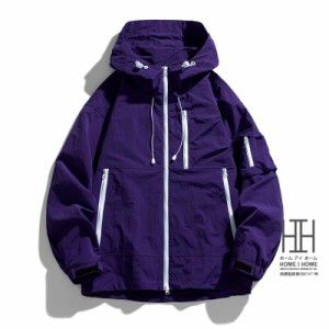 マウンテンパーカー メンズ 登山服 防風 撥水 ナイロンパーカー フード マウンテンライトジャケット ナイロンジャケット ソフトシェルジ