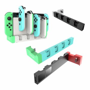 Joy-Con 充電スタンド 4台同時充電 ドック一体型 収納 ipega ジョイコン 充電器 スイッチ 周辺機器 アクセサリー コンパクト 便利 全4色