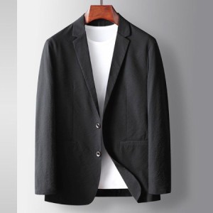 薄手 テーラードジャケット サマージャケット メンズ ブレザー ビジネススーツ  カジュアル 長袖 コート フォーマル アウター 通気性 紳