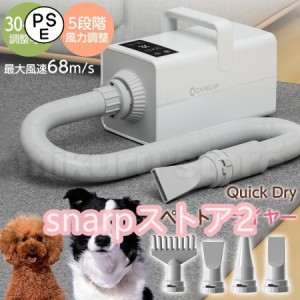 犬 ドライヤー 速乾 ペット ドライヤー 大風量 1600W ペットヘアードライヤー ブロワー ペットサロン 中大型犬に最適 業務パワー 家庭用 