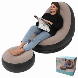 エアー ソファ02 + オットマン 空気 SOFA 一人掛け 1P 家具 インテリア デザイン おしゃれ ET-LISOFA02