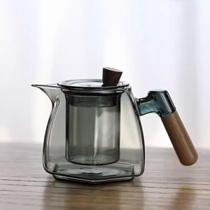 ティーポット 耐熱ガラス 急須 透明感 紅茶ポット 茶こし付 花茶 麦茶 茶ポット フルーツティー 茶器 プレゼント