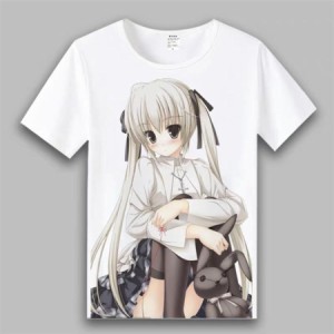 アニメキャラクター ゲームキャラクター アニメ メンズ・レデイース兼用 Tシャツ 半袖 デザイン 夏 秋 ヨスガノソラ 二次元世界 異世界 