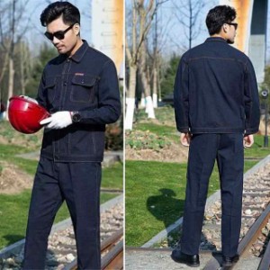 メンズ  作業服 作業着 長袖 上下セット 作業服ワークマン ワークウェア  耐磨耗   ユニフォーム ジャケット&amp;パンツ