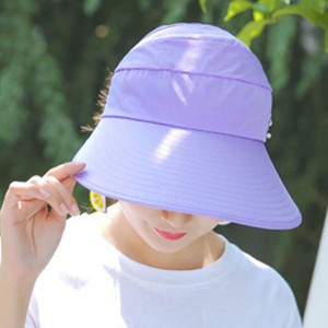 帽子 サンバイザー サマーハット UVカット UVカット帽子 ひも付き 折りたたみ 紫外線対策 折畳み可 調節可能 農作業 自転車 アウトドア