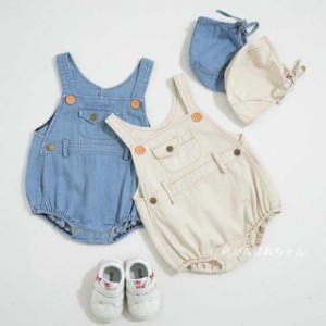 ベビー服 女の子 春 夏 キッズ服 66/73/80/90/100cm ジーンズ カバーオール 2点セット おしゃれ 安い 可愛い 子供服 お出かけ 出産祝い