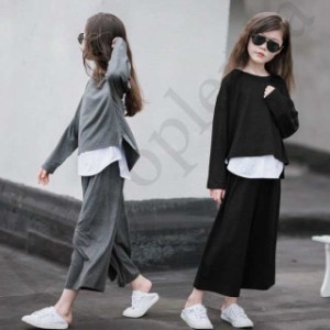 子供服 キッズ セットアップ 秋服 女の子 3点セット 長袖トップス +ズボン ジャージ ルームウェア 上下セット カジュアル 可愛い 小学生