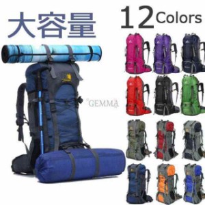 リュックサック 登山 リュック 大容量 バックパック 登山用リュック 旅行 60L 防災 大きめ アウトドア 防水 男女兼用