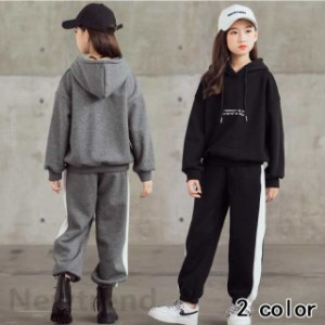 子供服 セットアップ 女の子 キッズセーター 長袖 春秋 秋着 上下セット 2点セット 韓国子供服 ジュニア ズボン チェック柄 可愛い おし