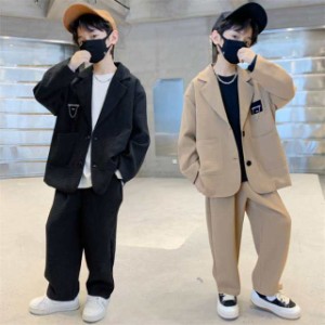 スーツ キッズ 韓国風スーツ 男の子 スーツセット 子供スーツ 大きいサイズ 子供服 セットアップ スーツ ダンス衣装 パンツスーツ おしゃ