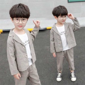 スーツ 子供 キッズスーツ 韓国風スーツ 男の子 スーツセット 大きいサイズ 子供服 セットアップ スーツ パンツスーツ カジュアルスーツ