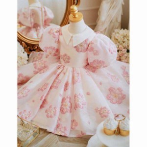 子供ドレス dress キッズドレス ミニドレス 女の子 発表会ドレス ホワイト ジュニアドレス 子供服 レース柄 パーティードレス お姫様ドレ