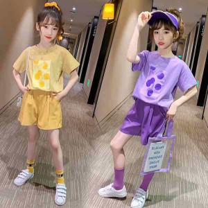 子供服 セットアップ キッズ 女の子 夏服 トップス Tシャツ 半袖 ハーフパンツ 半ズボン ジャージ 上下 韓国子ども服 ジュニア おしゃれ