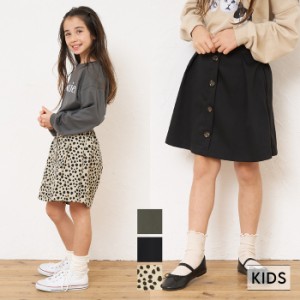 キッズ 110-140 キュロット スコート スカパン 総柄 ダルメシアン ウエストゴム 女の子 キッズオリジナル 子供服 メール便不可 coca コカ