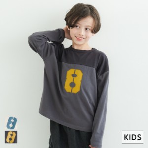 キッズ 110-140 カットソー ナンバリング スポーツ ロンT スウェット 長袖 ストリート 男の子 キッズオリジナル 子供服 メール便可 coca 