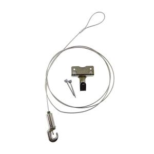 送料無料 額縁吊金具 ワイヤー自在吊 100cm(フック付) 32N04039600