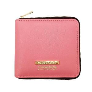 送料無料 2500円 Capricieux カプリッシュ 二つ折り財布 ピンク CAP24-1