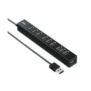 サンワサプライ USB2.0ハブ(10ポート) USB-2H1001BKN |b04