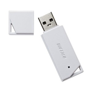 （まとめ）バッファロー USB2.0どっちもUSBメモリー 16GB ホワイト RUF2-KR16GA-WH 1個(×10セット) |b04