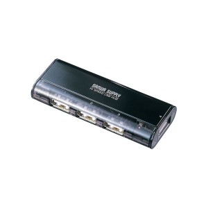 (5個セット) サンワサプライ USB2.0ハブ ブラック USB-HUB226GBKNX5 |b04