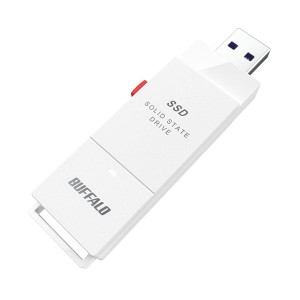 バッファロー USB3.2（Gen2）TV録画 スティック型SSD 1TB ホワイト SSD-SCT1.0U3-WA 1台 |b04