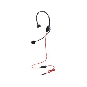 エレコム 片耳小型4極ゲーミング有線ヘッドセット HS-GM01MTBK |b04