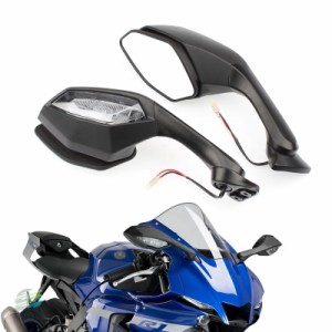 Yzf r1 r6バイク 二輪バックミラー ウィンカー ヤマハr1 r6 YZF-R1 2015-2020 YZF-R6 2017 2018 2019 2020