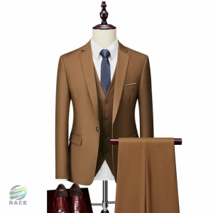 ジャケット + ベスト + パンツ  メンズ高品質ビジネスブレザー/ベストモールディング新郎ウェディングドレススリーピーススーツ/男性タキ