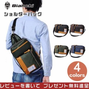 BIANCHI ビアンキ バッグ メンズ ショルダーバッグ ボディバッグ 斜めがけ バッグ 3way 大容量 男女兼用 送料無料