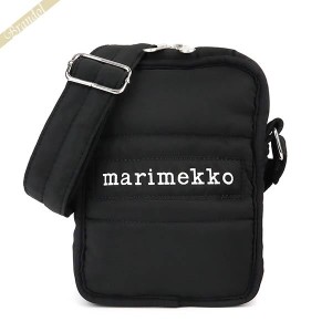 マリメッコ marimekko ショルダーバッグ レディース Leimea レイメア ロゴ 無地 ブラック 090805 009