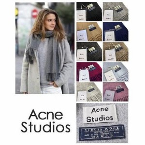 【在庫処分】 旧タグ アクネストゥディオズ Acne Studios アクネ レディース 大判 スカーフ マフラー  並行輸入品