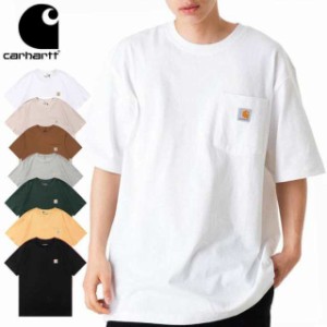 Carhartt カーハート ポケット Tシャツ メンズ レディース 半袖T 無地T ポケT ユニセックス クルーネックTシャツ Workwear Pocket SS T S