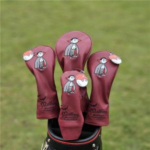 マルボンゴルフ ヘッドカバー Malbon パターカバー 4個セット 桜色si マルボンゴルフ 新品 ヘッドカバー4点セット ピンク ウサギ