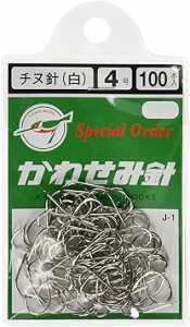 KAWASEMI(かわせみ針) J-1 100本チヌ針 (白) 4号