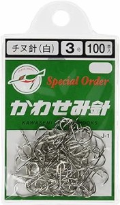 KAWASEMI(かわせみ針) J-1 100本チヌ針 (白) 3号