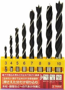 E-Value 木工用ドリルセット EDS-2 8PCS