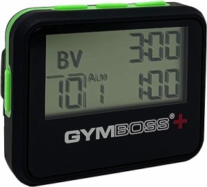Gymboss PLUS インターバルタイマー & ストップウォッチ - ブラック/グリーン ソフトコート