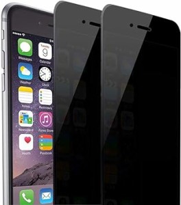 Asstar iPhone 8 Plus iPhone 7 Plus プライバシースクリーンプロテクター、強化ガラス、傷