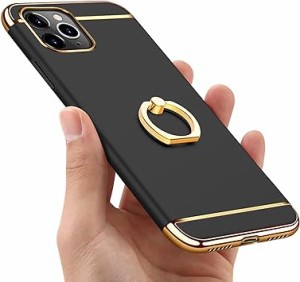 Duluqboba iPhone 11 Pro ケース リング付き 耐衝撃 指紋防止 3パーツ式 保護カバー スタンド機