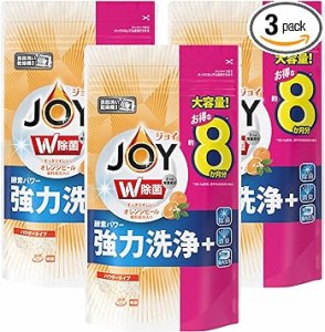 【まとめ買い】 ジョイ 食洗機用洗剤 オレンジピール成分入り 詰め替え 大容量 特大 930g × 3個