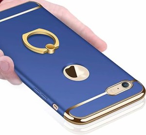 iPhone8 ケース / iPhone7 ケース リング付き 衝撃防止 全面保護 耐衝撃 指紋防止 スタンド機能 3パ